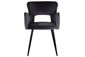 Set med 2 matstolar Sanilac - Svart - Möbler - Fåtölj & stolar - Matstol & köksstol