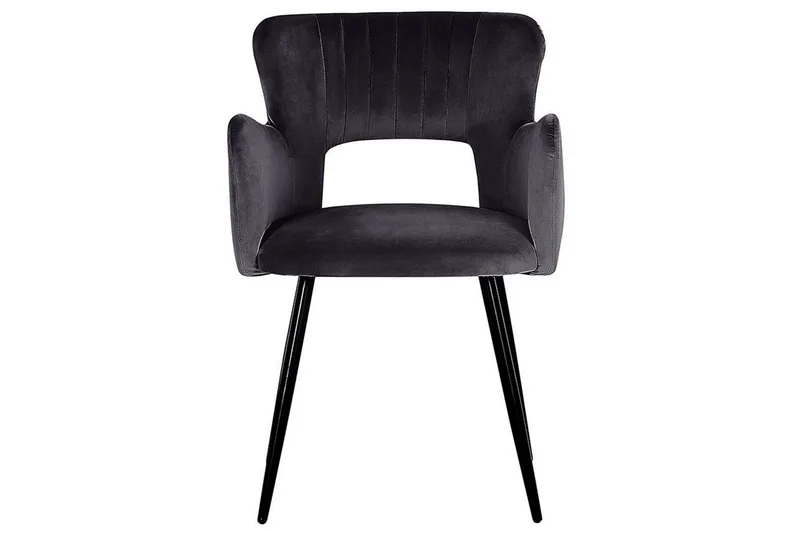 Set med 2 matstolar Sanilac - Svart - Möbler - Fåtölj & stolar - Matstol & köksstol