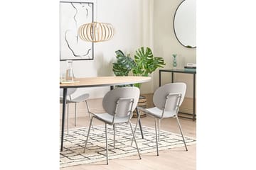 Set med 2 matstolar Shonto - Grå - Möbler - Fåtölj & stolar - Matstol & köksstol
