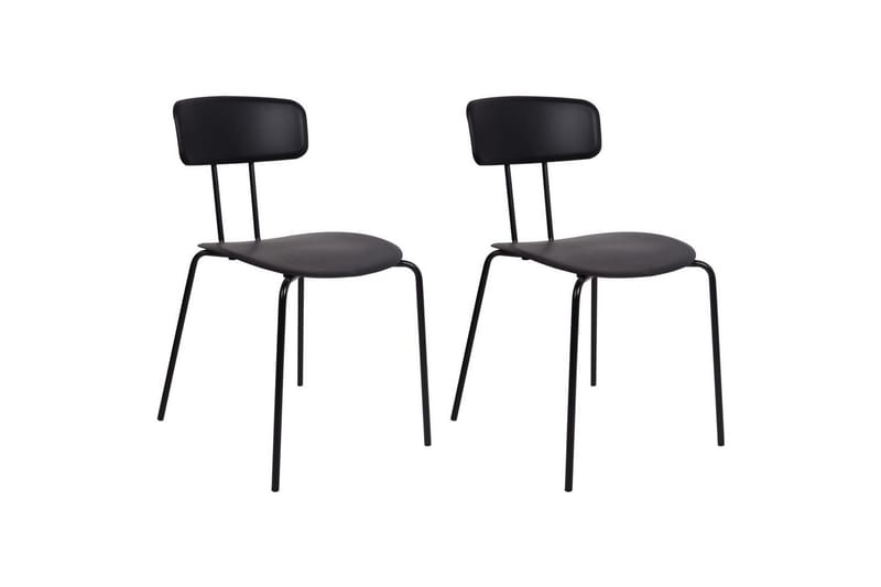 Set med 2 matstolar Sibley - Svart - Möbler - Fåtölj & stolar - Matstol & köksstol