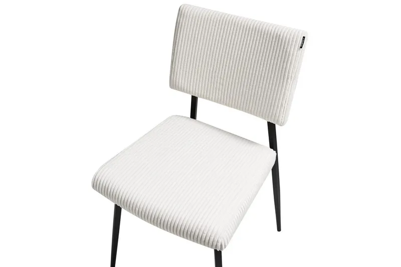 Set med 2 matstolar Sturgis - Vit, Svart - Möbler - Fåtölj & stolar - Matstol & köksstol