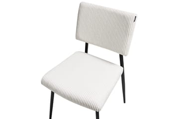 Set med 2 matstolar Sturgis - Vit, Svart - Möbler - Fåtölj & stolar - Matstol & köksstol