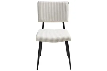 Set med 2 matstolar Sturgis - Vit, Svart - Möbler - Fåtölj & stolar - Matstol & köksstol