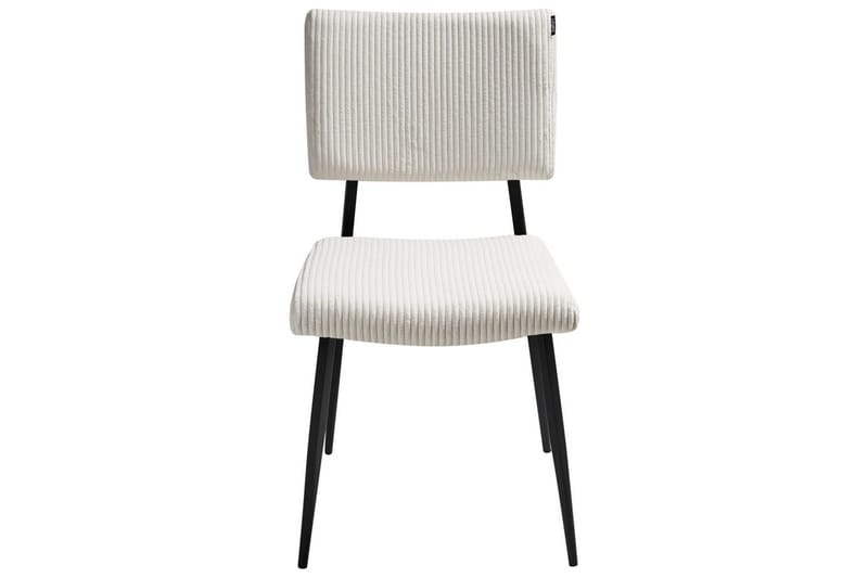 Set med 2 matstolar Sturgis - Vit, Svart - Möbler - Fåtölj & stolar - Matstol & köksstol