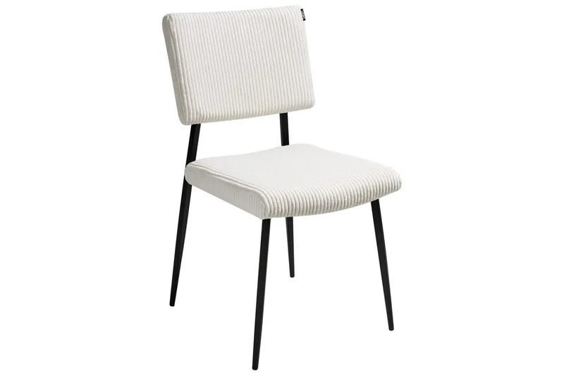 Set med 2 matstolar Sturgis - Vit, Svart - Möbler - Fåtölj & stolar - Matstol & köksstol