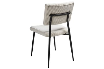 Set med 2 matstolar Sturgis - Vit, Svart - Möbler - Fåtölj & stolar - Matstol & köksstol