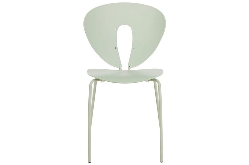 Set med 2 matstolar Tracy - Grön, Silver - Möbler - Fåtölj & stolar - Matstol & köksstol