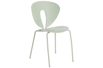 Set med 2 matstolar Tracy - Grön, Silver - Möbler - Fåtölj & stolar - Matstol & köksstol