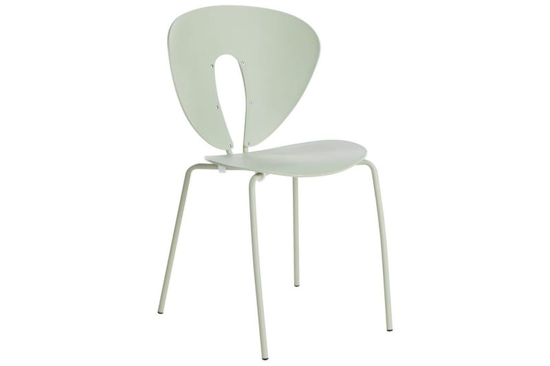 Set med 2 matstolar Tracy - Grön, Silver - Möbler - Fåtölj & stolar - Matstol & köksstol