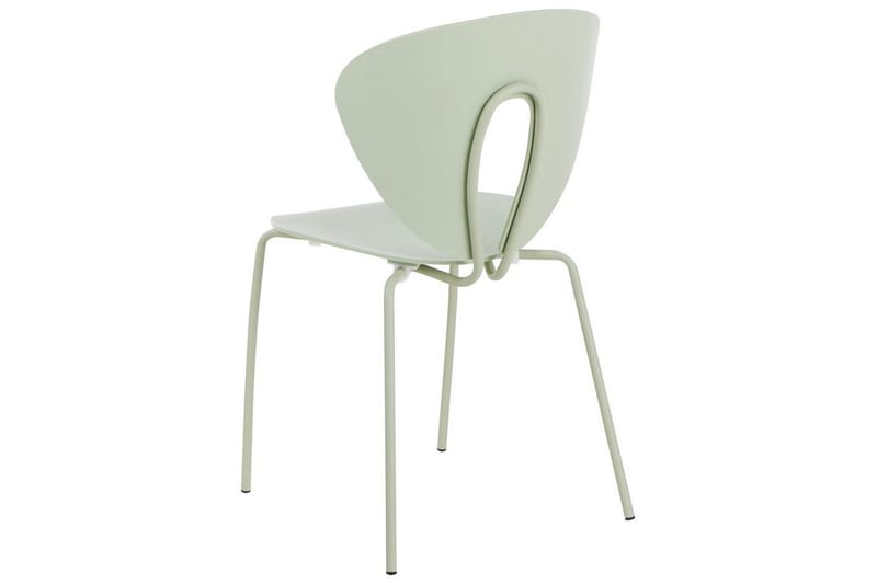 Set med 2 matstolar Tracy - Grön, Silver - Möbler - Fåtölj & stolar - Matstol & köksstol