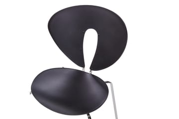 Set med 2 matstolar Tracy - Svart, Silver - Möbler - Fåtölj & stolar - Matstol & köksstol