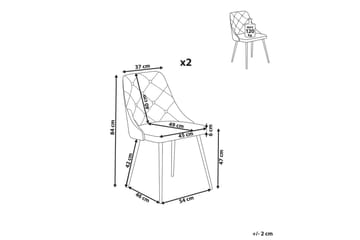 Set med 2 matstolar Valerie - Möbler - Fåtölj & stolar - Matstol & köksstol
