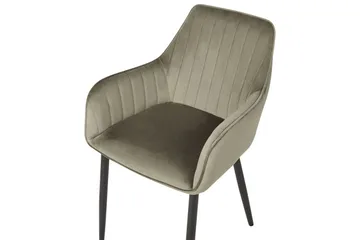 Set med 2 matstolar Wellston - Grön, Svart - Möbler - Fåtölj & stolar - Matstol & köksstol