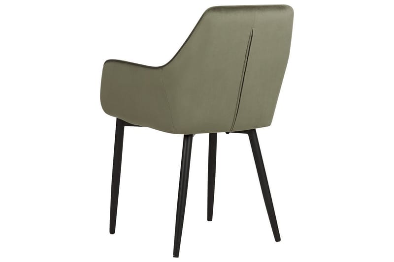 Set med 2 matstolar Wellston - Grön, Svart - Möbler - Fåtölj & stolar - Matstol & köksstol