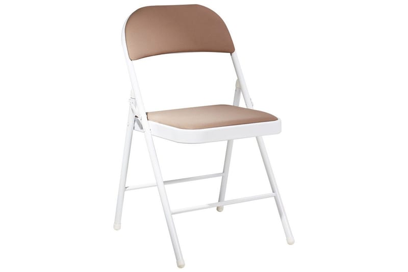 Set med 4 hopfällbara stolar Sparks - Beige, vit - Möbler - Fåtölj & stolar - Klappstol & stapelbara stolar