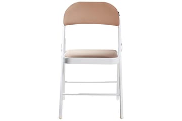 Set med 4 hopfällbara stolar Sparks - Beige, vit - Möbler - Fåtölj & stolar - Klappstol & stapelbara stolar