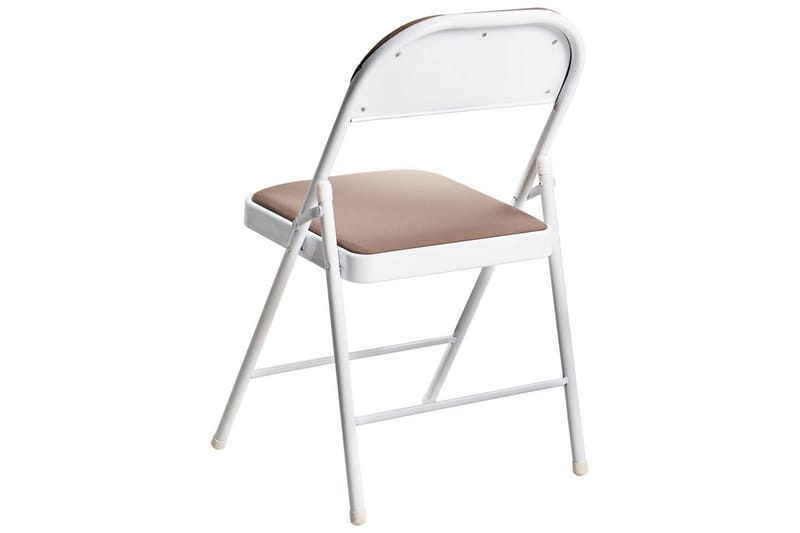 Set med 4 hopfällbara stolar Sparks - Beige, vit - Möbler - Fåtölj & stolar - Klappstol & stapelbara stolar