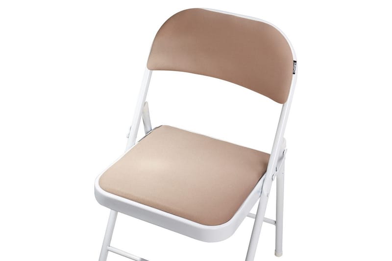Set med 4 hopfällbara stolar Sparks - Beige, vit - Möbler - Fåtölj & stolar - Klappstol & stapelbara stolar
