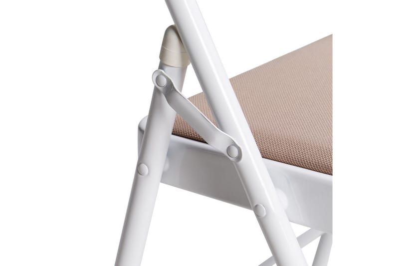 Set med 4 hopfällbara stolar Sparks - Beige, vit - Möbler - Fåtölj & stolar - Klappstol & stapelbara stolar