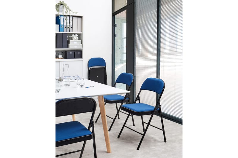 Set med 4 hopfällbara stolar Sparks - Blå, Svart - Möbler - Fåtölj & stolar - Klappstol & stapelbara stolar