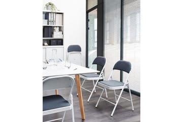 Set med 4 hopfällbara stolar Sparks - Grå, vit - Möbler - Fåtölj & stolar - Klappstol & stapelbara stolar