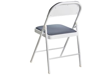 Set med 4 hopfällbara stolar Sparks - Grå, vit - Möbler - Fåtölj & stolar - Klappstol & stapelbara stolar