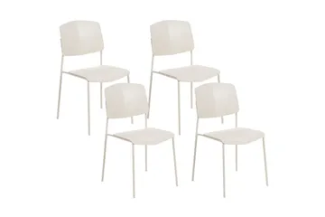 Set med 4 matstolar Astoria - Beige - Möbler - Fåtölj & stolar - Matstol & köksstol
