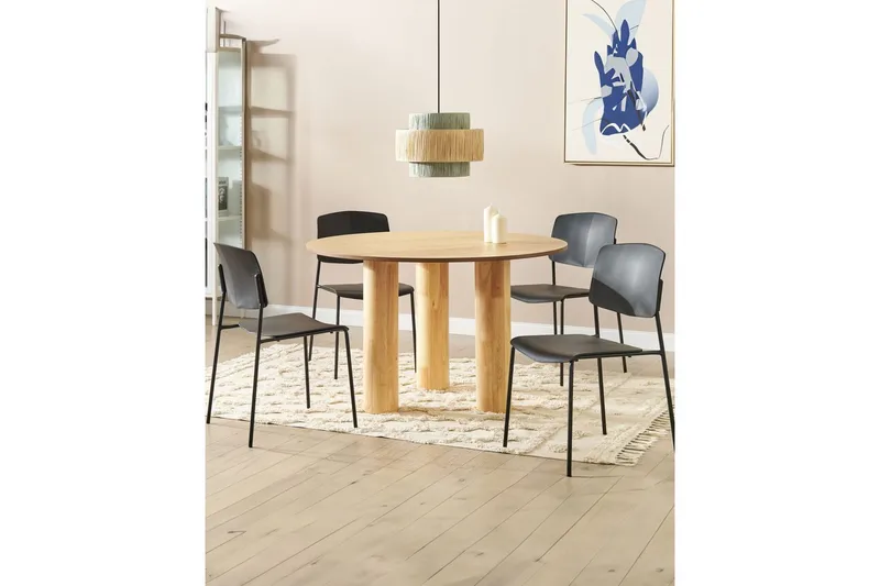 Set med 4 matstolar Astoria - Svart - Möbler - Fåtölj & stolar - Matstol & köksstol