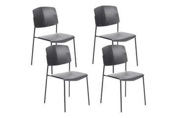 Set med 4 matstolar Astoria - Svart - Möbler - Fåtölj & stolar - Matstol & köksstol