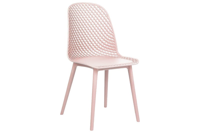 Set med 4 matstolar Emory - Rosa - Möbler - Fåtölj & stolar - Matstol & köksstol