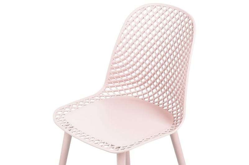 Set med 4 matstolar Emory - Rosa - Möbler - Fåtölj & stolar - Matstol & köksstol