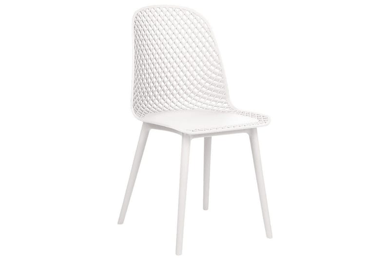 Set med 4 matstolar Emory - Vit - Möbler - Fåtölj & stolar - Matstol & köksstol