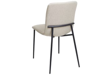 Set med 4 matstolar Glendive - Beige, svart - Möbler - Fåtölj & stolar - Matstol & köksstol