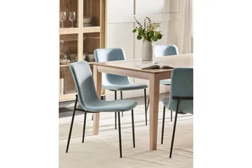 Set med 4 matstolar Glendive - Blå, Svart - Möbler - Fåtölj & stolar - Matstol & köksstol