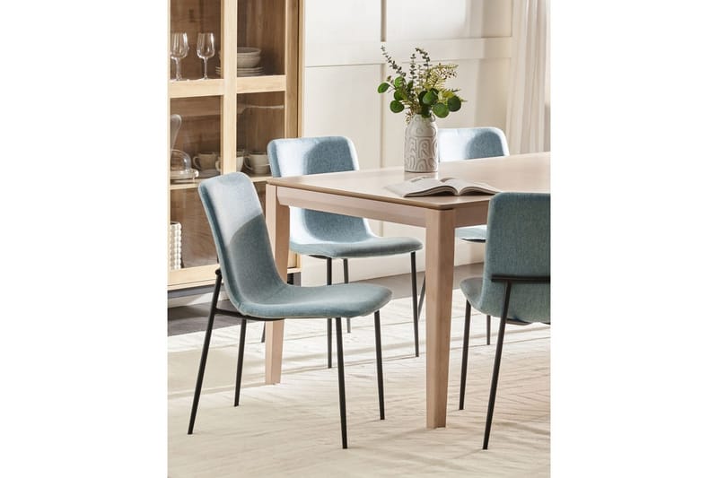 Set med 4 matstolar Glendive - Blå, Svart - Möbler - Fåtölj & stolar - Matstol & köksstol