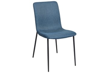 Set med 4 matstolar Glendive - Mörkblå, Svart - Möbler - Fåtölj & stolar - Matstol & köksstol