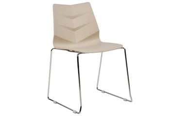 Set med 4 matstolar Hartley - Beige, Silver - Möbler - Fåtölj & stolar - Matstol & köksstol