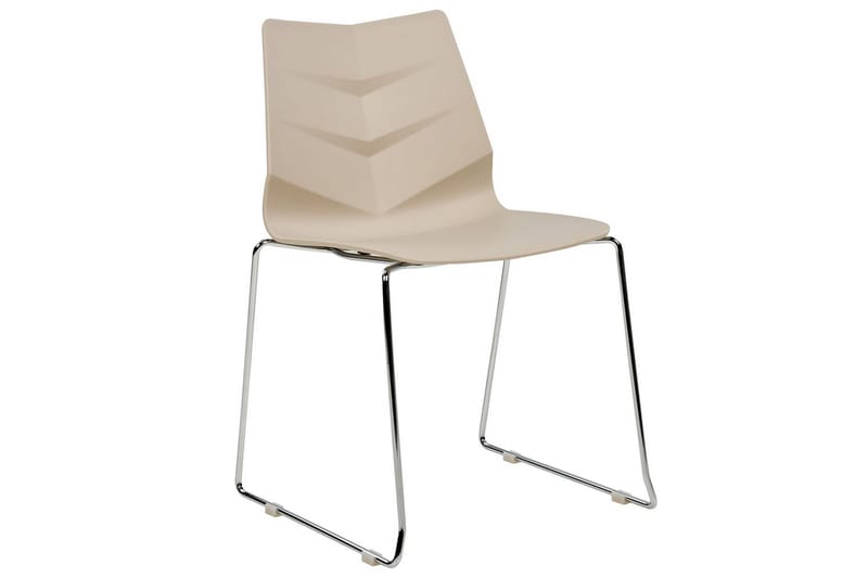 Set med 4 matstolar Hartley - Beige, Silver - Möbler - Fåtölj & stolar - Matstol & köksstol
