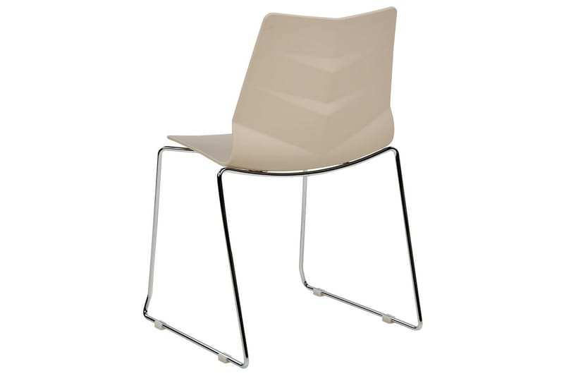 Set med 4 matstolar Hartley - Beige, Silver - Möbler - Fåtölj & stolar - Matstol & köksstol