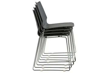 Set med 4 matstolar Hartley - Mörkgrå, Silver - Möbler - Fåtölj & stolar - Matstol & köksstol