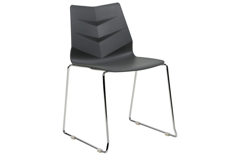 Set med 4 matstolar Hartley - Mörkgrå, Silver - Möbler - Fåtölj & stolar - Matstol & köksstol