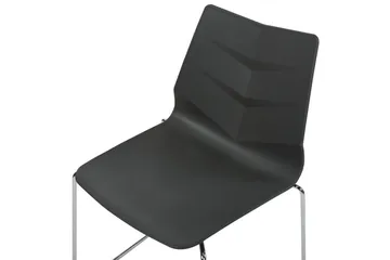 Set med 4 matstolar Hartley - Mörkgrå, Silver - Möbler - Fåtölj & stolar - Matstol & köksstol