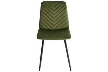 Set med 4 matstolar Havre - Grön, Svart - Möbler - Fåtölj & stolar - Matstol & köksstol