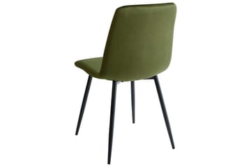 Set med 4 matstolar Havre - Grön, Svart - Möbler - Fåtölj & stolar - Matstol & köksstol