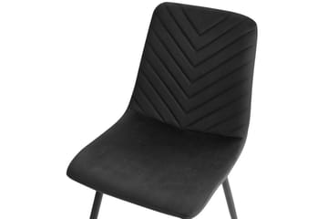 Set med 4 matstolar Havre - Svart - Möbler - Fåtölj & stolar - Matstol & köksstol