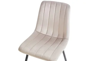 Set med 4 matstolar Kalispell - Beige, svart - Möbler - Fåtölj & stolar - Matstol & köksstol