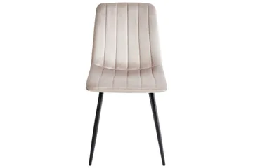 Set med 4 matstolar Kalispell - Beige, svart - Möbler - Fåtölj & stolar - Matstol & köksstol