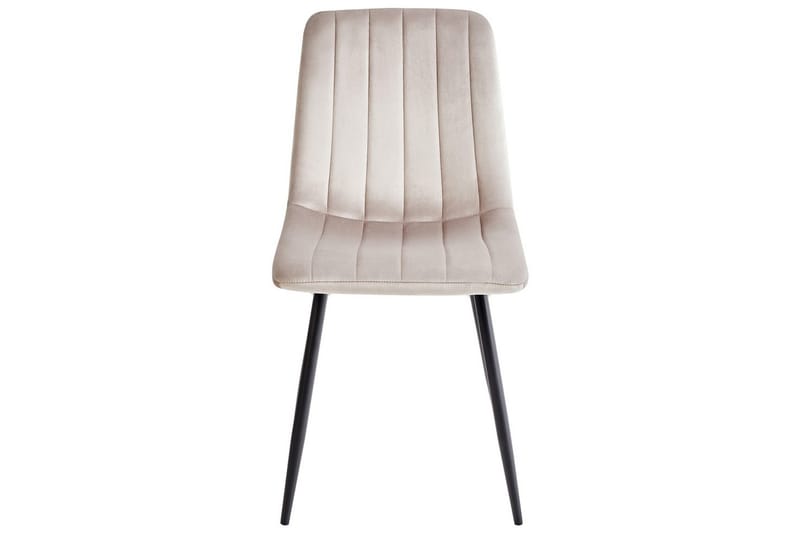 Set med 4 matstolar Kalispell - Beige, svart - Möbler - Fåtölj & stolar - Matstol & köksstol