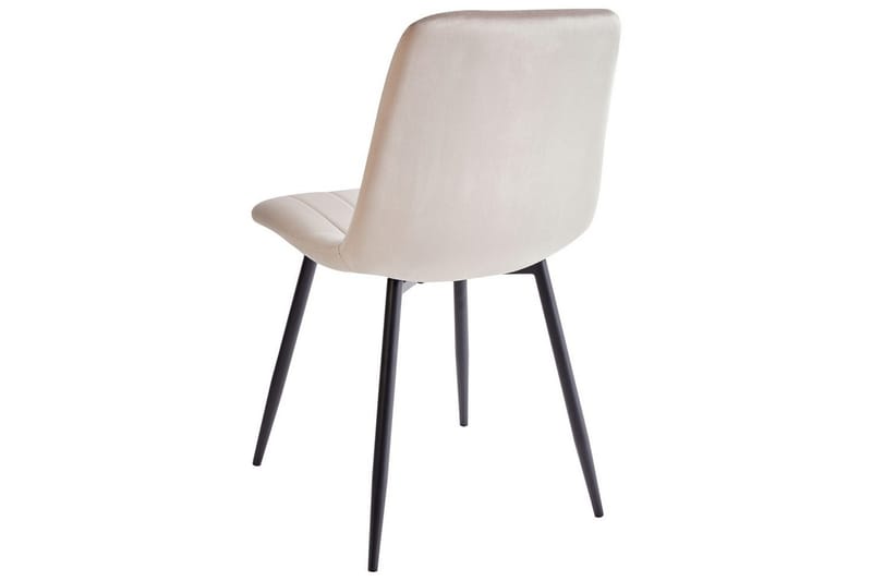 Set med 4 matstolar Kalispell - Beige, svart - Möbler - Fåtölj & stolar - Matstol & köksstol