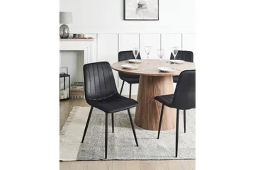 Set med 4 matstolar Kalispell - Svart - Möbler - Fåtölj & stolar - Matstol & köksstol